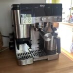 Ninja Luxe Premier 3-in-1 Coffee Machine Latte Cappuccino Cold Brew And Espresso Maker With Built in Bean Grinder And Milk Frother Easy to Use 4 Automated Froth Presets Silver ES601UK
